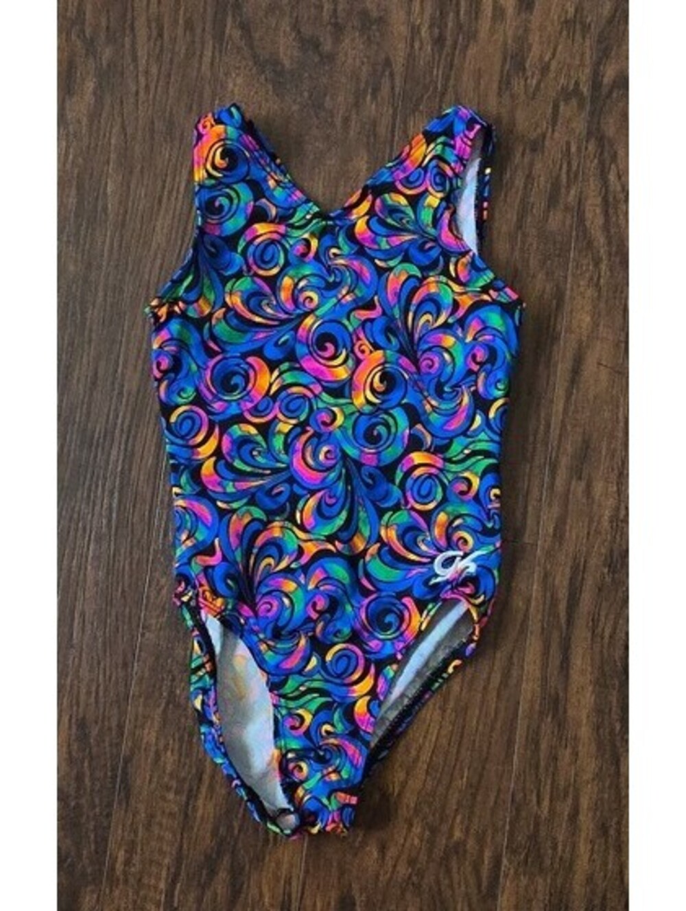 GK Girls Gymnastics Leotard Swirl Print